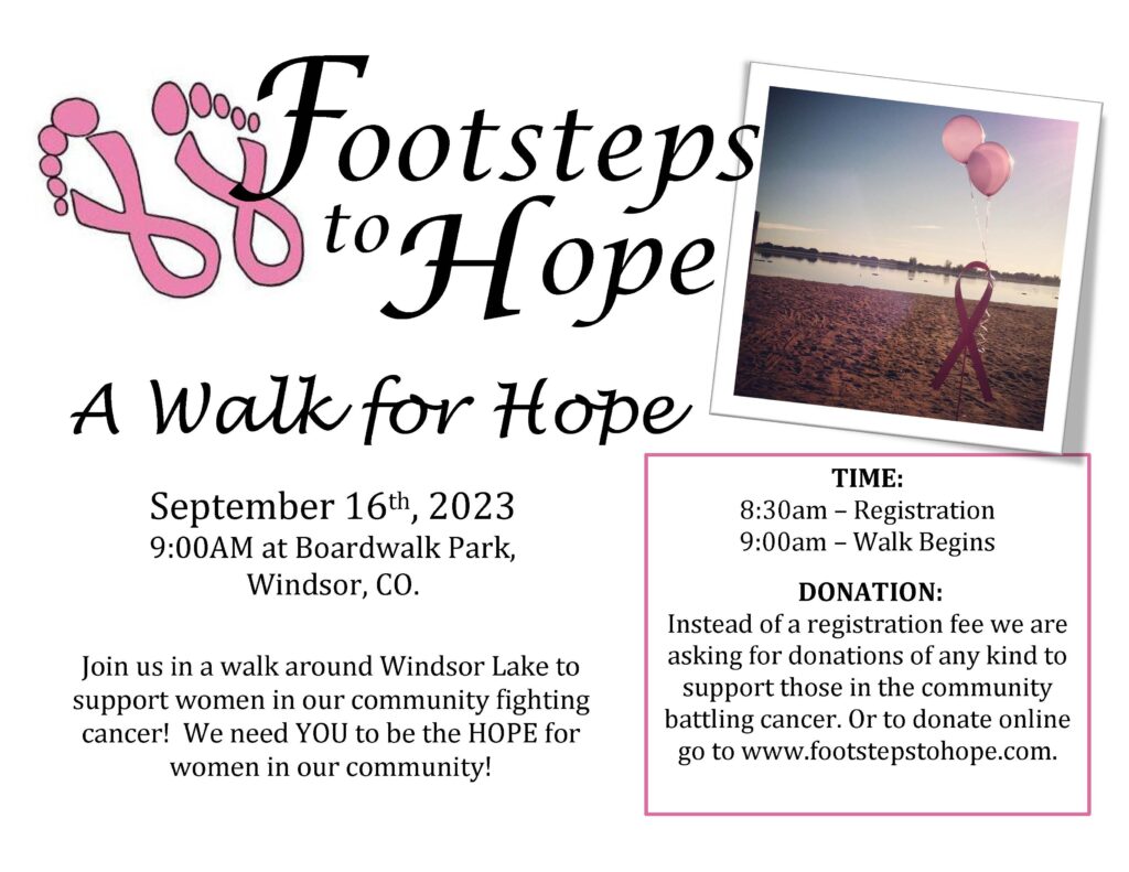 Footsteps to Hope Fundraiser Walk